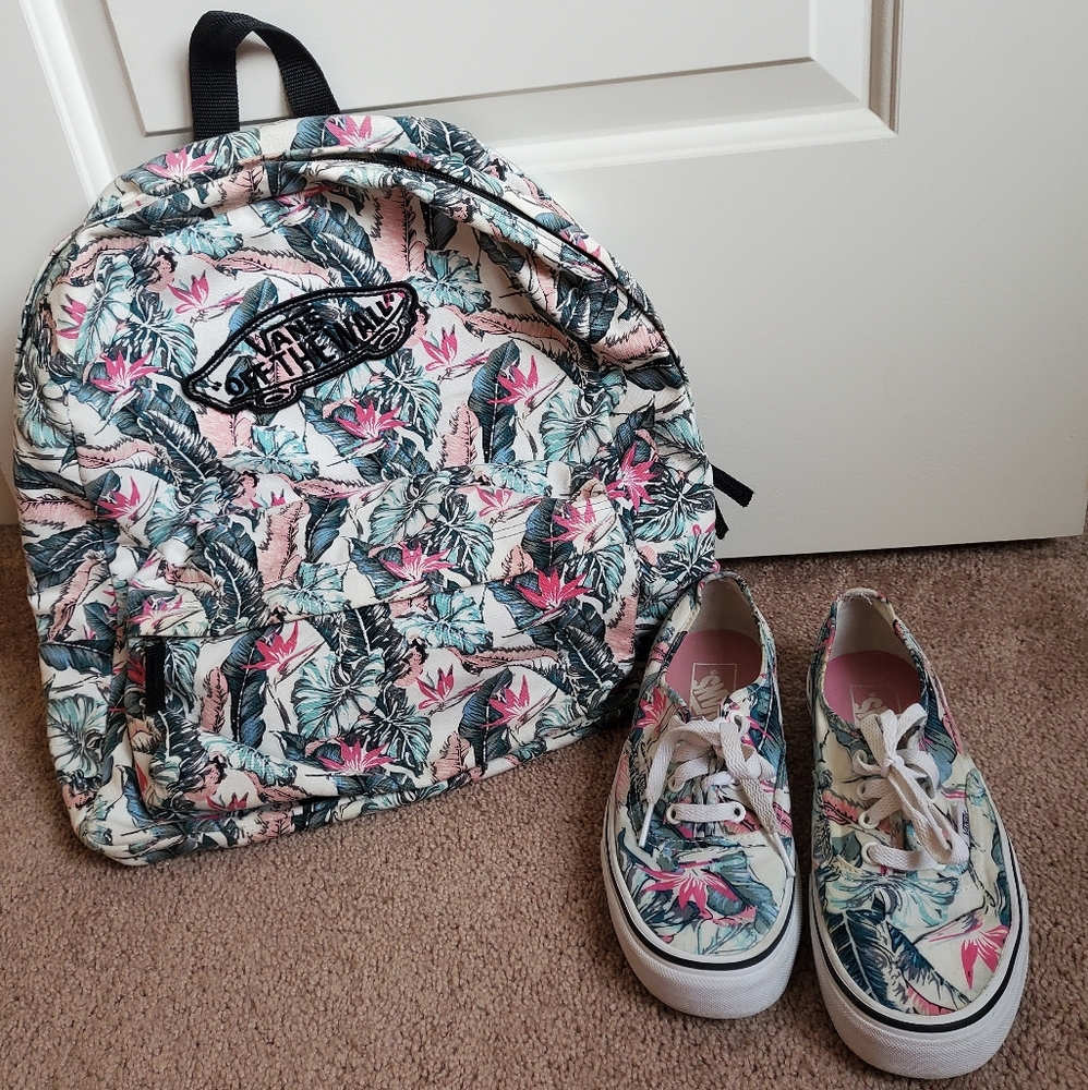 Vans Backpack + matching vans shoes